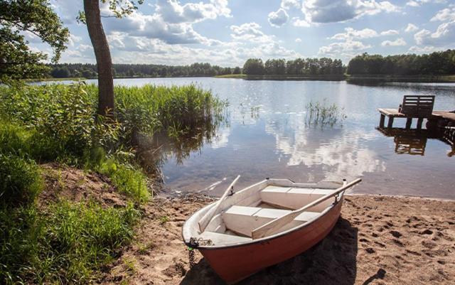 Domwigierski Pl -Jeziorki -Gr- Comfort-Ferienhaus-Polen - Wlasna Linia Brzegowa I Sauna Wysoki Most  Экстерьер фото
