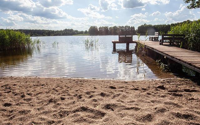 Domwigierski Pl -Jeziorki -Gr- Comfort-Ferienhaus-Polen - Wlasna Linia Brzegowa I Sauna Wysoki Most  Экстерьер фото