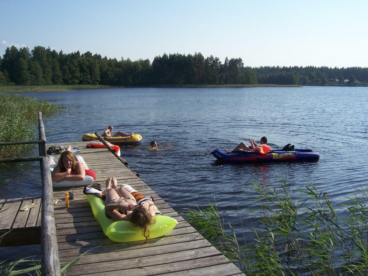Domwigierski Pl -Jeziorki -Gr- Comfort-Ferienhaus-Polen - Wlasna Linia Brzegowa I Sauna Wysoki Most  Экстерьер фото